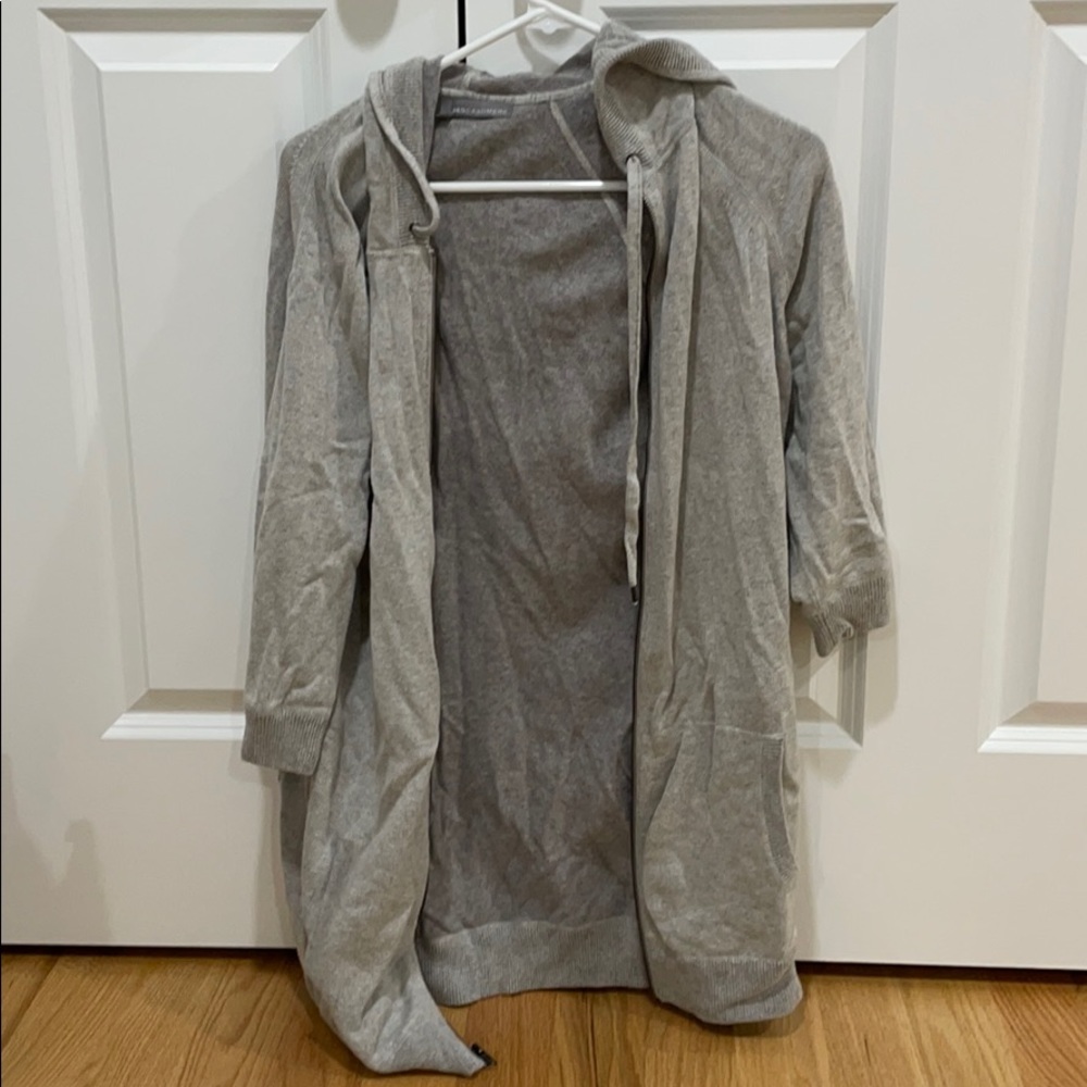 360 Cashmere long cardigan, size small. Grey.